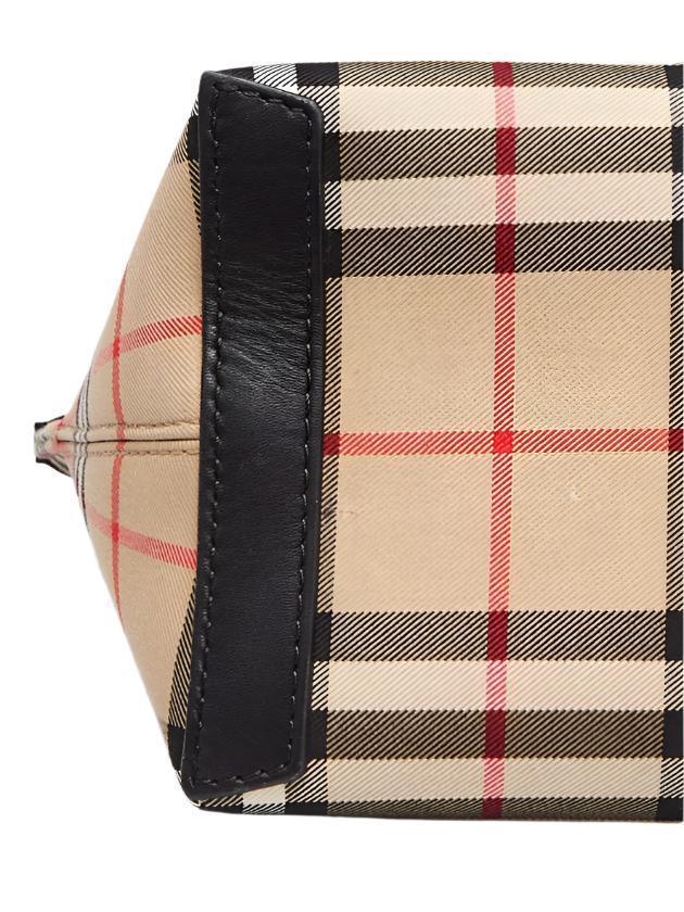 Burberry Vintage Check Canvas/Leather Small Society Top Handle Bag Banlieue91