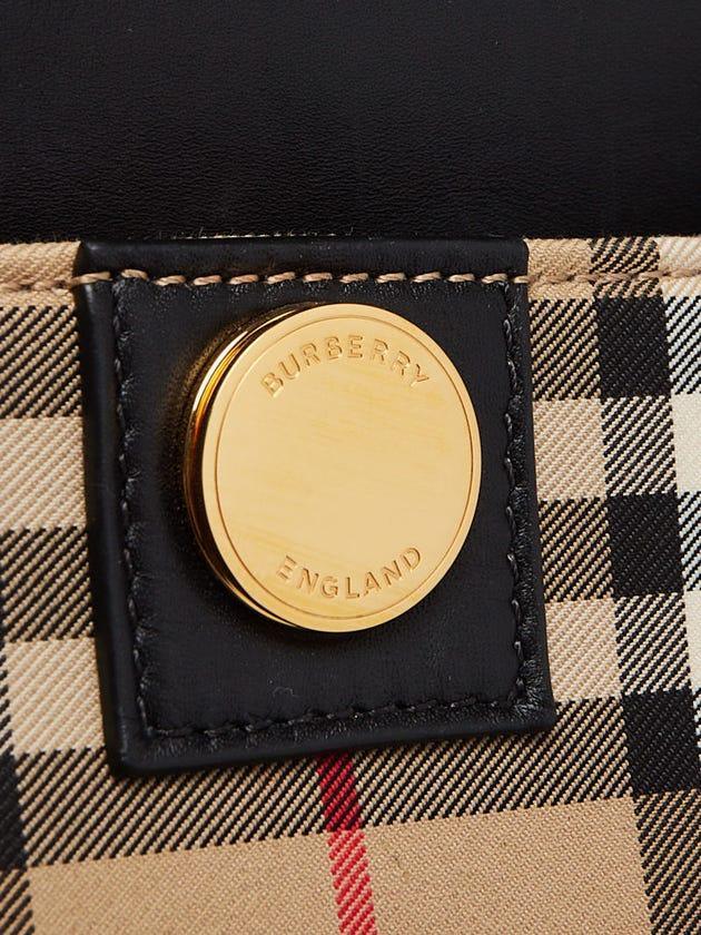 Burberry Vintage Check Canvas/Leather Small Society Top Handle Bag Banlieue91