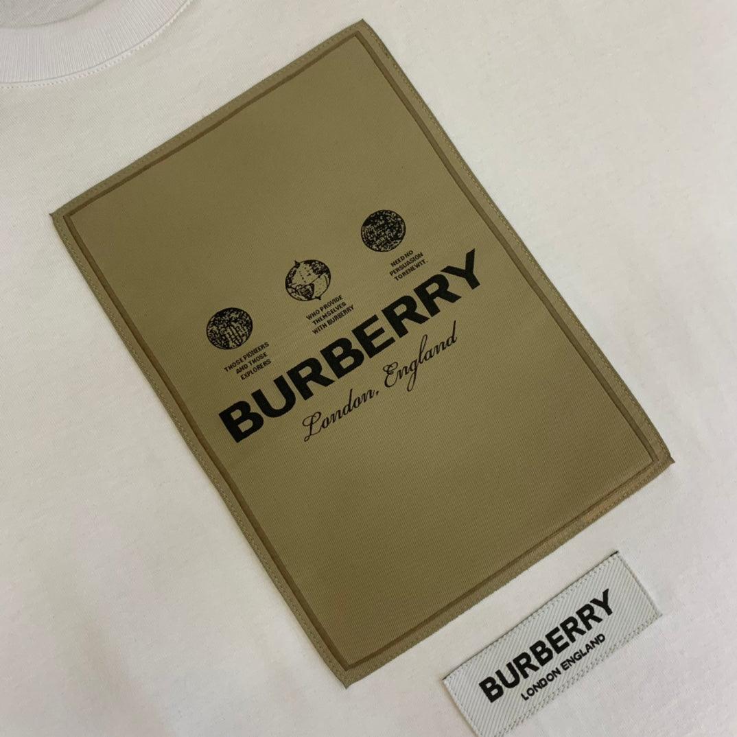 Burberry White T-Shirt Without Collar Banlieue91
