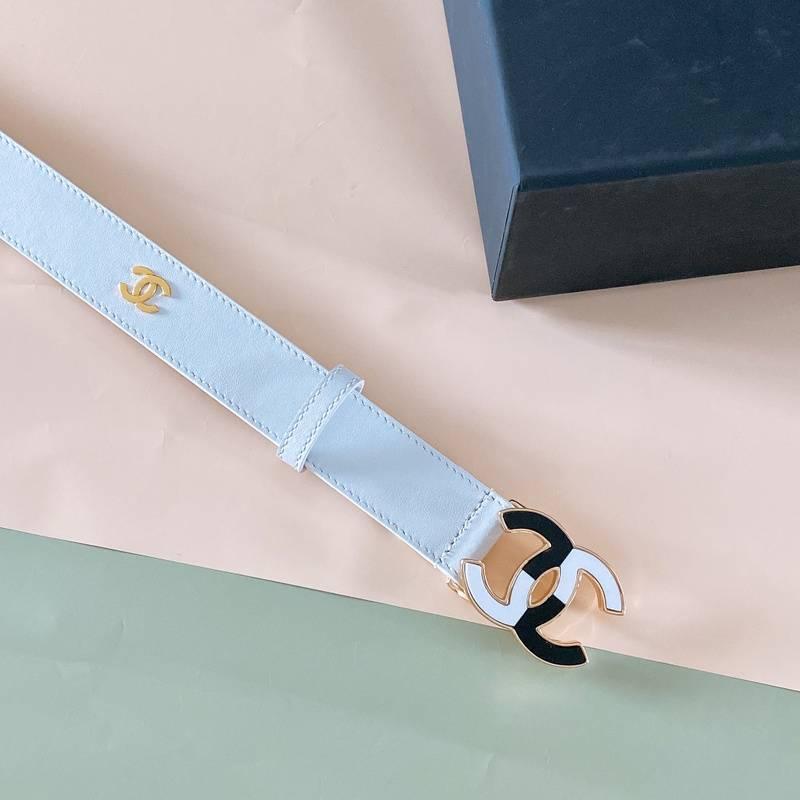 Chanel Women Logo Banding Belt 'White' Banlieue91