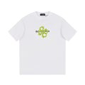 Balenciaga White & Green T-Shirt Without Collar Banlieue91