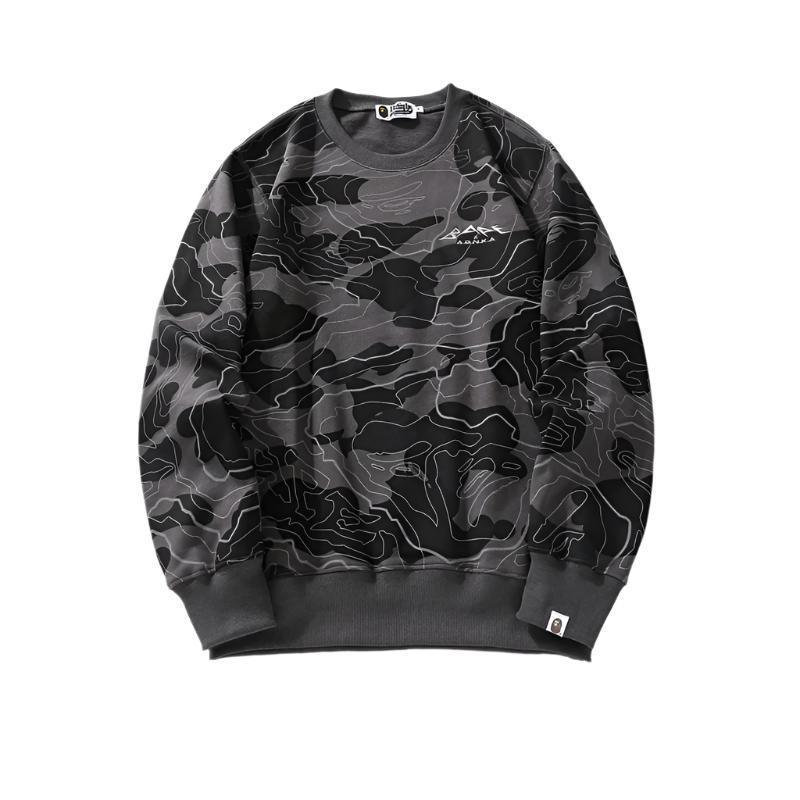 BATHING APE MEN SWEATSHIRT LAYERED CAMO CREWNECK MENS Banlieue91