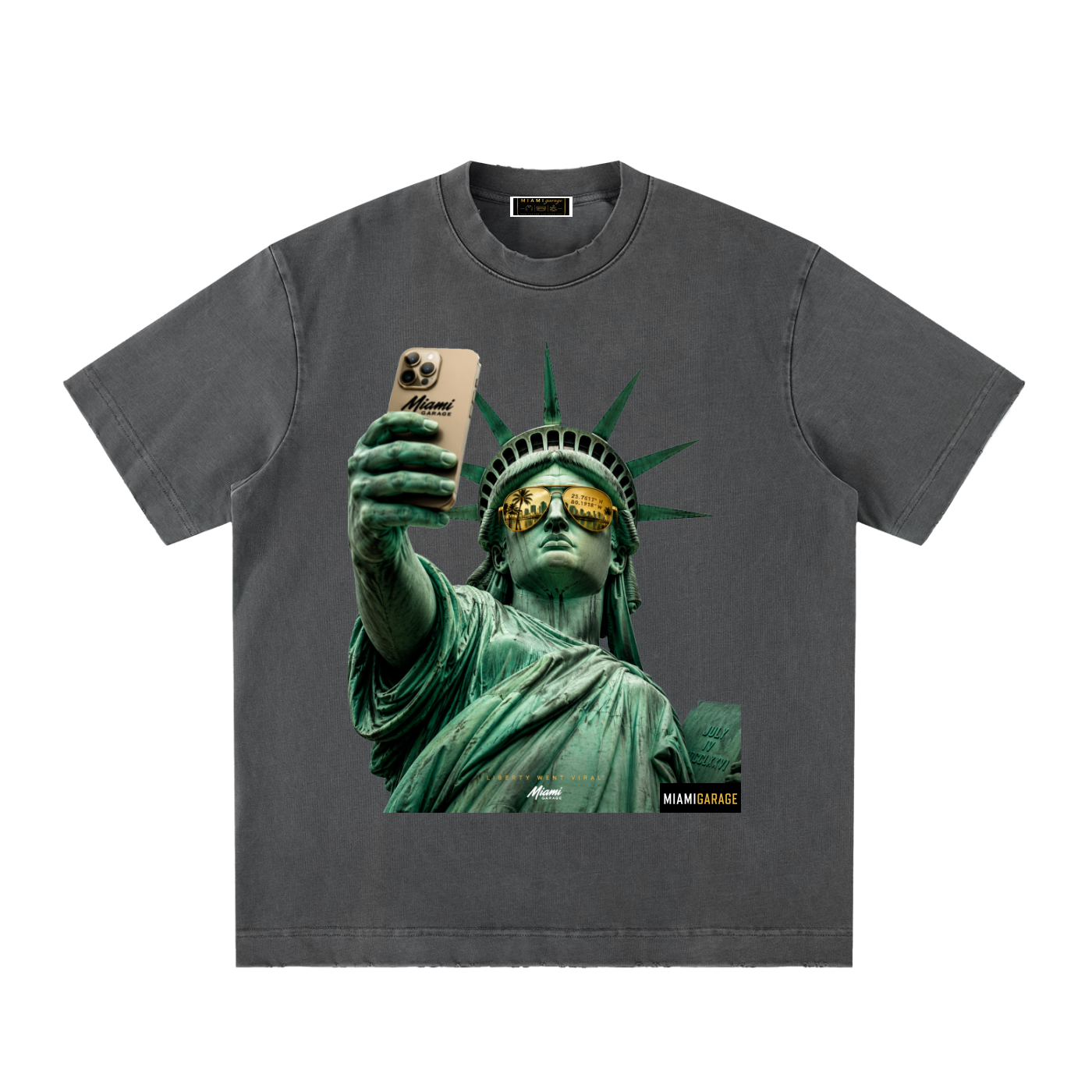 Heavyweight Vintage Washed Frayed T-Shirt