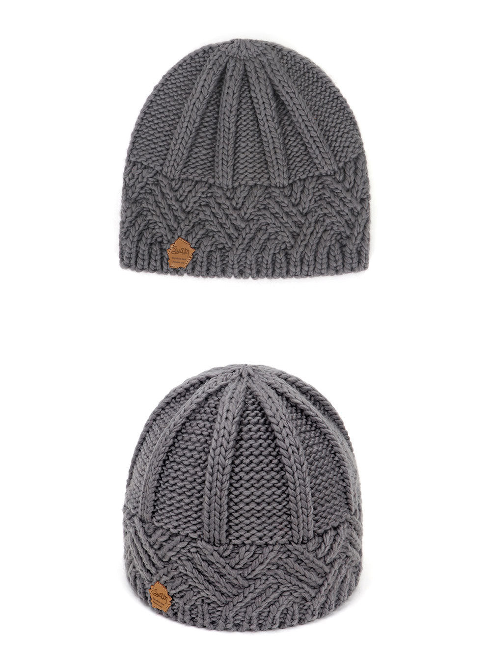 European and American retro style diamond grid coarse needle knitted hat for men and women, fashionable autumn and winter knitted hat V.I.P Digital Presence