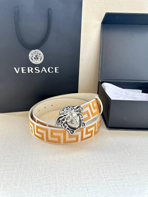 VERSACE La Medusa La Greca Belt 'Beige/White' Banlieue91