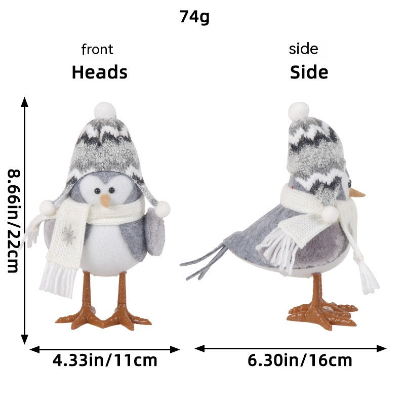 Jingchen Christmas Luminous Bird Christmas Gift Table Decorative Ornaments FLIPSTYLEZLLC