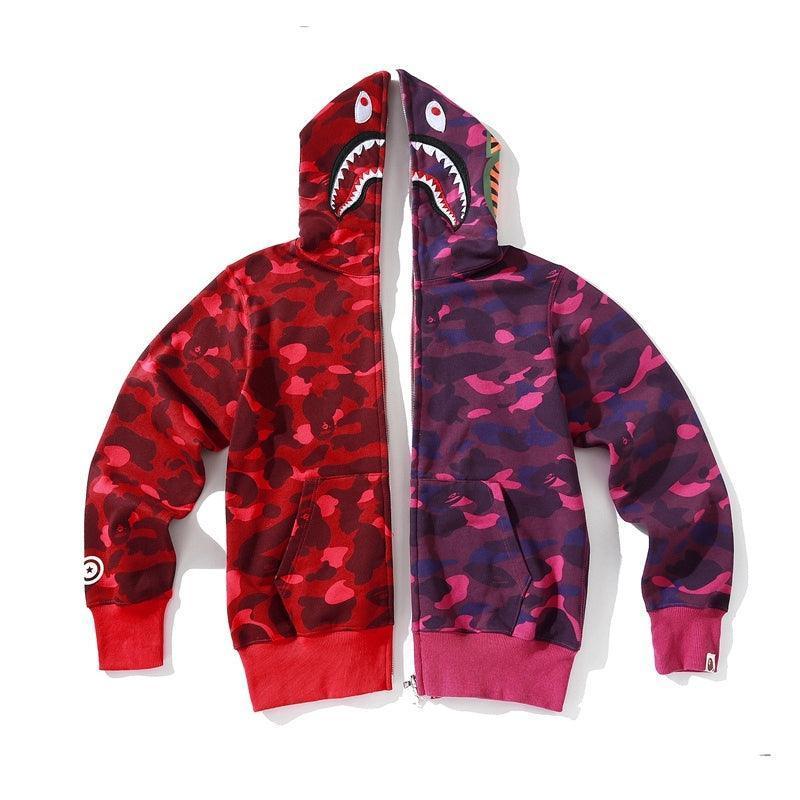 BAPE Color Camo Crazy Shark Full Zip Hoodie Banlieue91