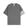 Thom Browne T-Shirt Without Collar 'Grey' Banlieue91