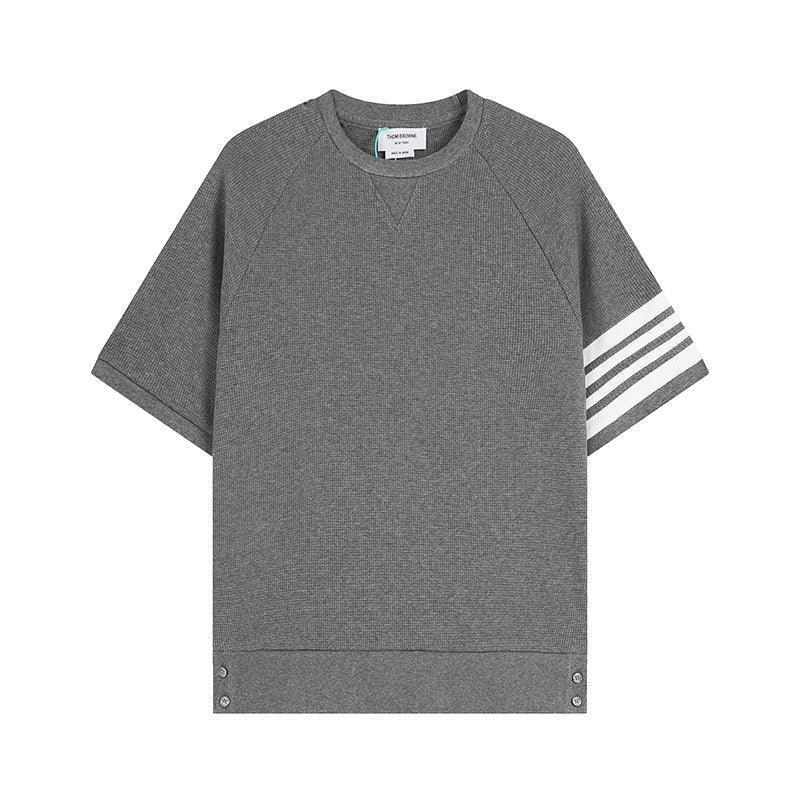 Thom Browne T-Shirt Without Collar 'Grey' Banlieue91
