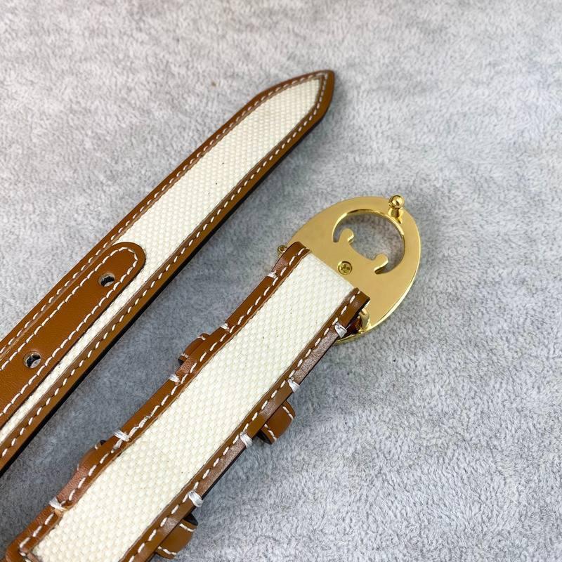 Celine Women Belt 'White/Brown' Banlieue91