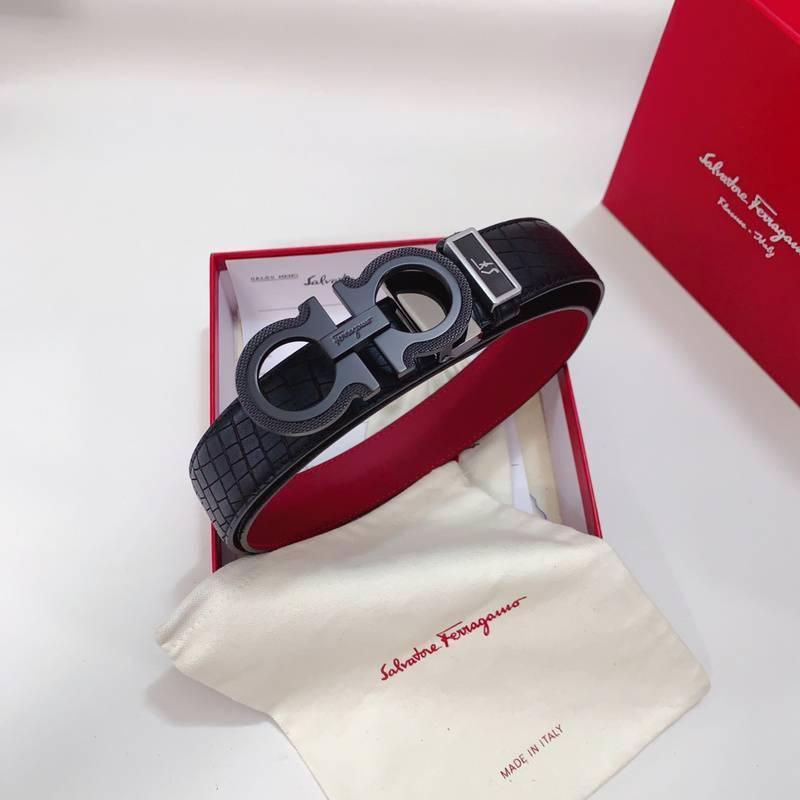 Salvatore Ferragamo Gancini Men's Belt 'Black' Banlieue91