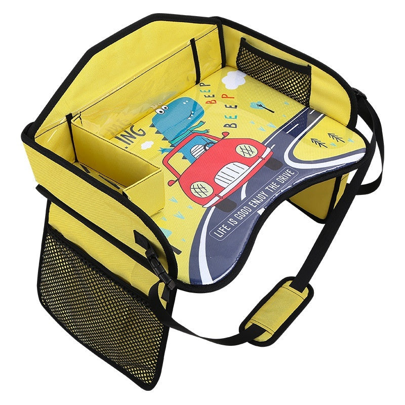 CAR Children's Dinner Plate Baby Caring Fantstic Product Car Rear Storage Small Table Board