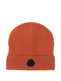 MONCLER Wool Beanie with Turn-Up Brim for Men
