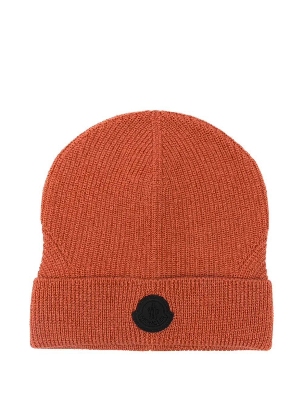 MONCLER Wool Beanie with Turn-Up Brim for Men