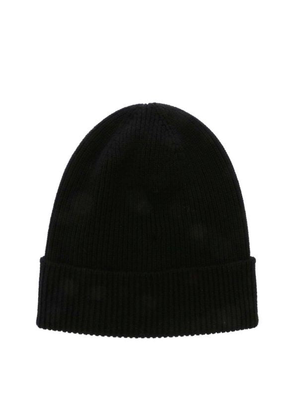 MONCLER Wool Beanie with Logo Patch - Fall/Winter 2025