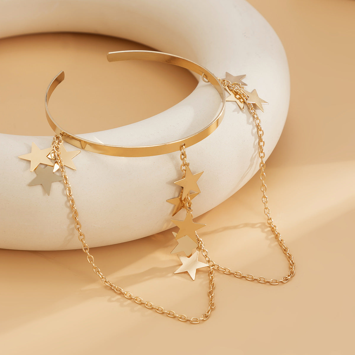 Ethnic style, personalized metal iron chain, arm chain, niche, simple, open-ended arm bracelet, arm ring, female V.I.P Digital Presence