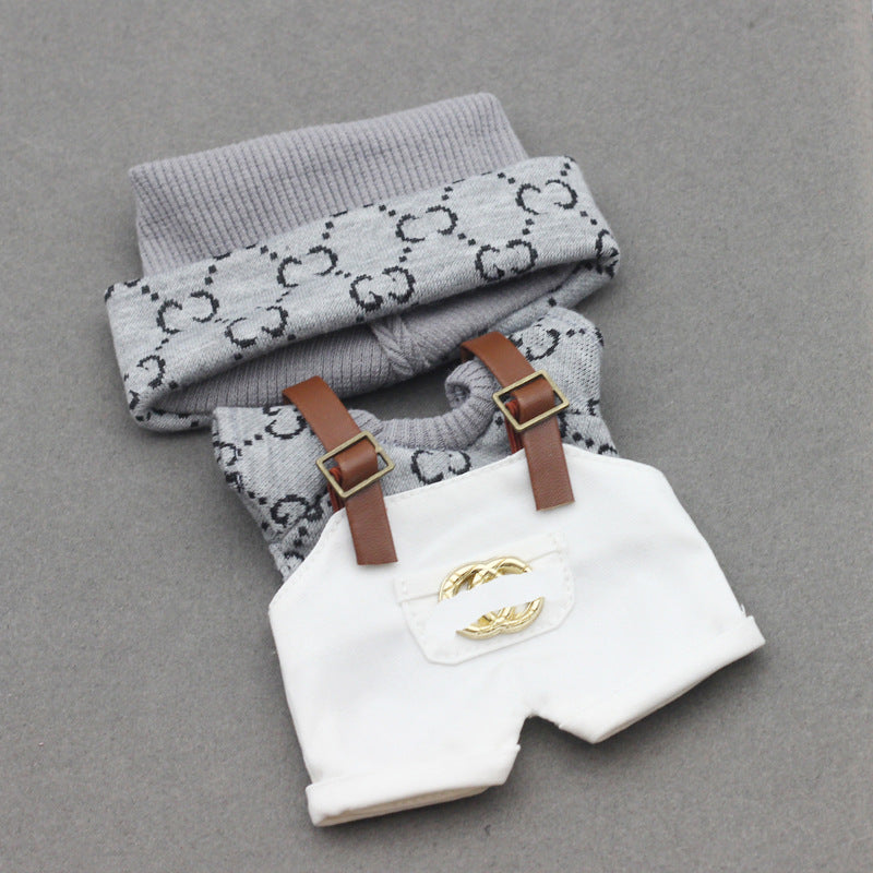 17cm Labubu First and Second Generation Blind Box 10cm Cotton Crying Doll Clothes Knitted Printed Hat V.I.P Digital Presence
