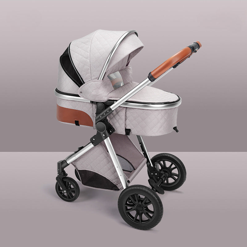 High landscape baby stroller that can sit or lie down lightweight folding two-way shock-absorbing newborn baby stroller V.I.P Digital Presence