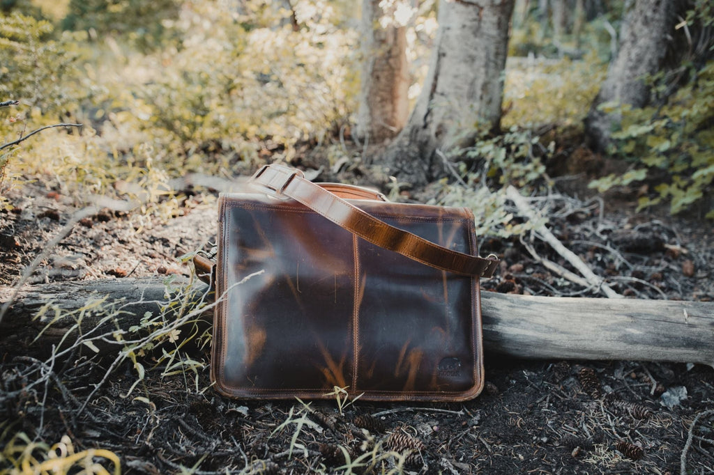 18 inch Buffalo Leather Briefcase Kodiak Leather