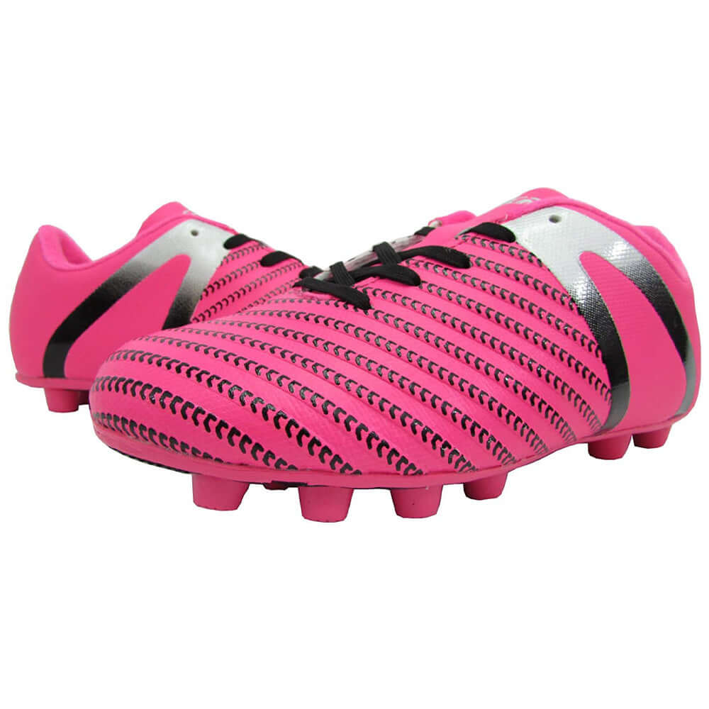 Impact Firm Ground Soccer Shoes -Pink/Silver Vizari Sports