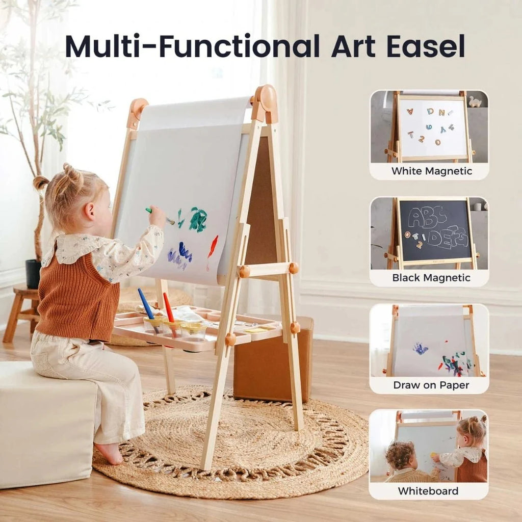 Tiny Land® Caramel Magnitales Easel for Kids Tiny Land INC