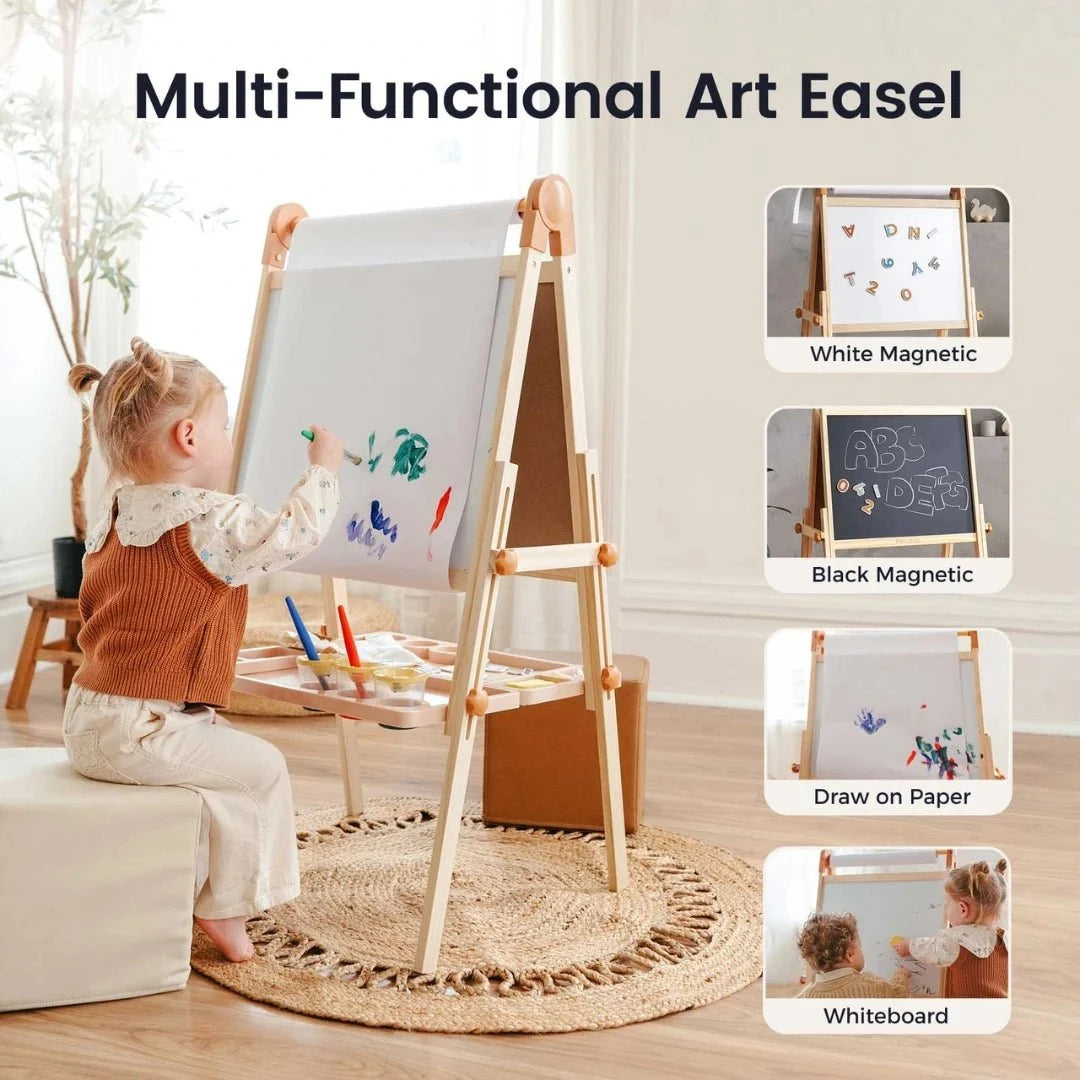 Tiny Land® Caramel Magnitales Easel for Kids Tiny Land INC