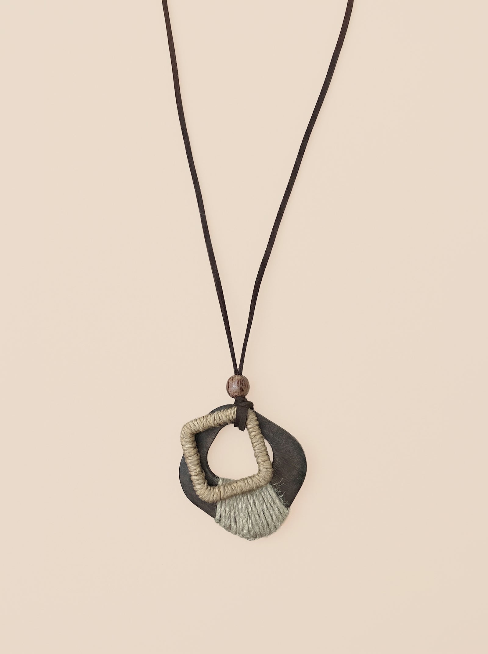 Artisanal Woodland Pendant Necklace LINTICO