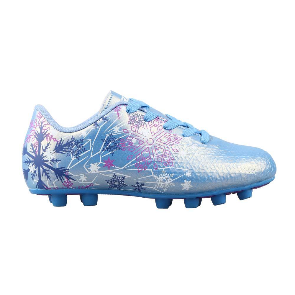 Vizari Sports Frost 3 Youth Firm Ground Soccer Cleats for Natural Grass and Outdoor Play- Blue Vizari Sports