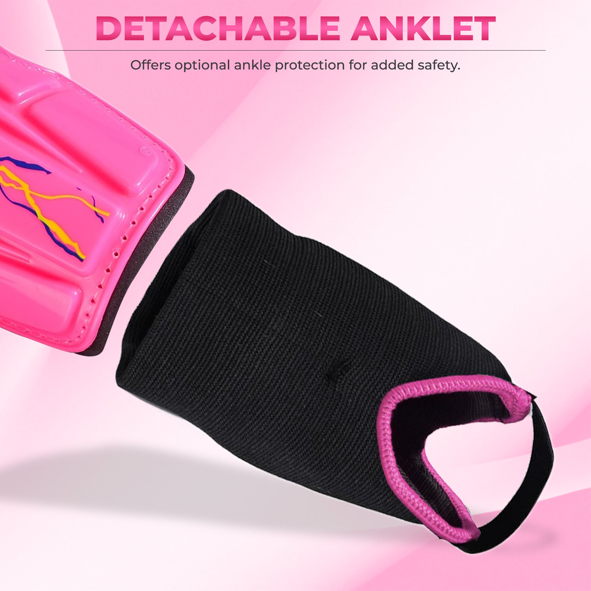 Vizari Zodiac Soccer Shin Guard with Detachable Ankle Protection – Pink Vizari Sports