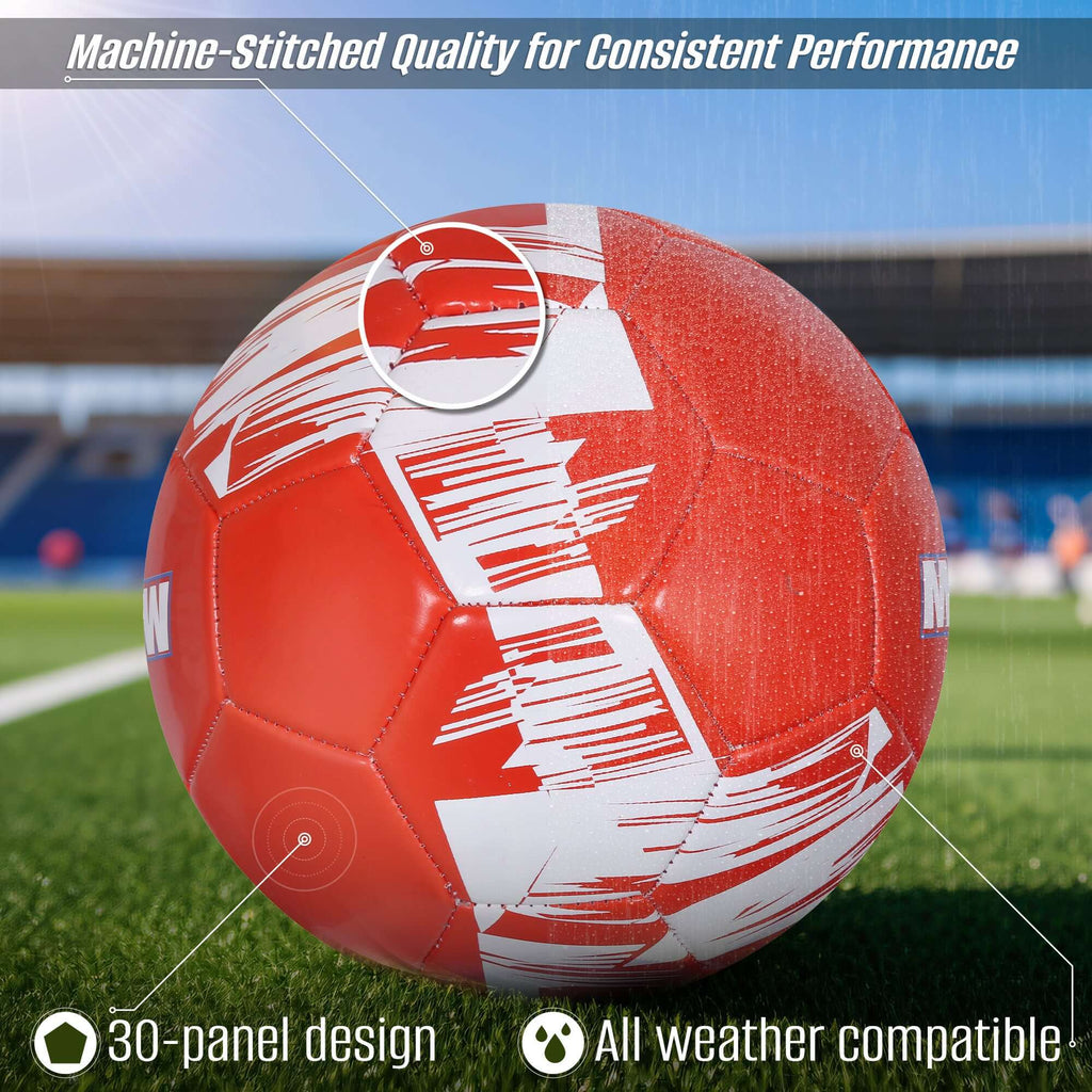 Club Team Soccer Balls - Munich Red Vizari Sports