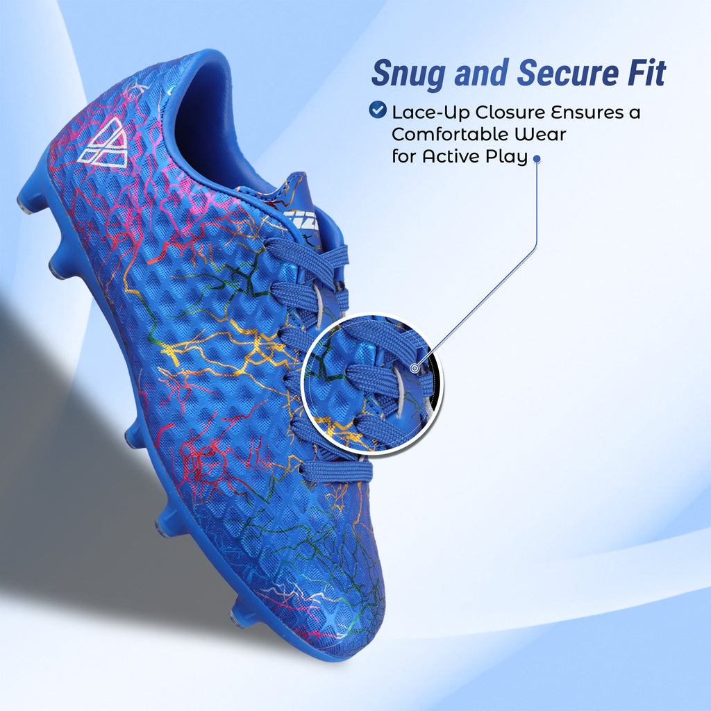 Vizari Zodiac JR Kids Firm Ground (FG) Soccer Cleats – Blue, Youth Sizes 8C–6Y Under $30