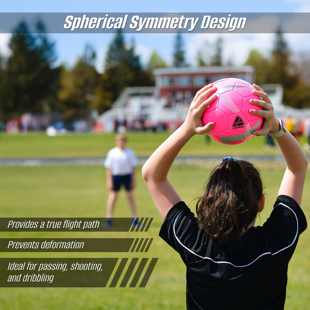 Hydra Soccer Ball-Pink Vizari Sports