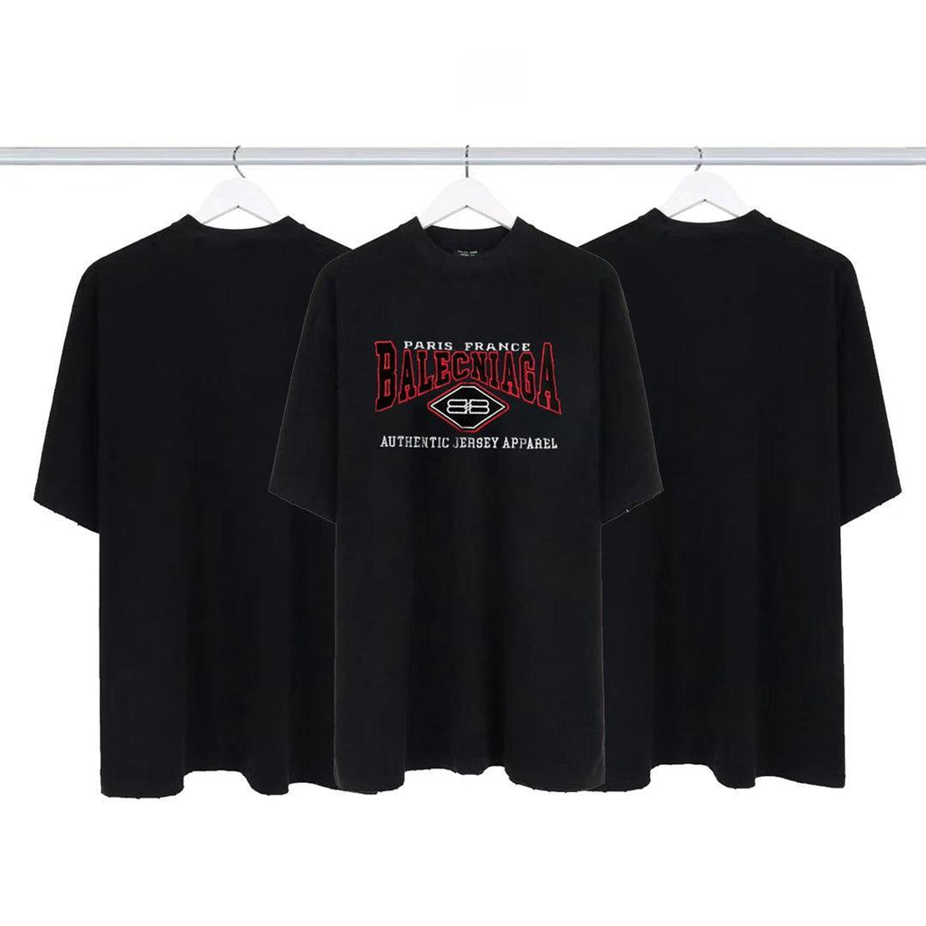 Balenciaga Black T-Shirt Without Collar Banlieue91
