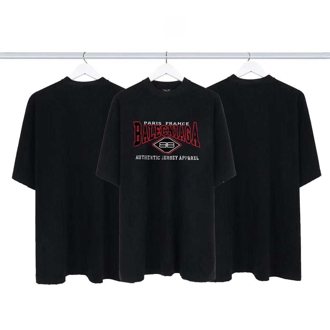 Balenciaga Black T-Shirt Without Collar Banlieue91