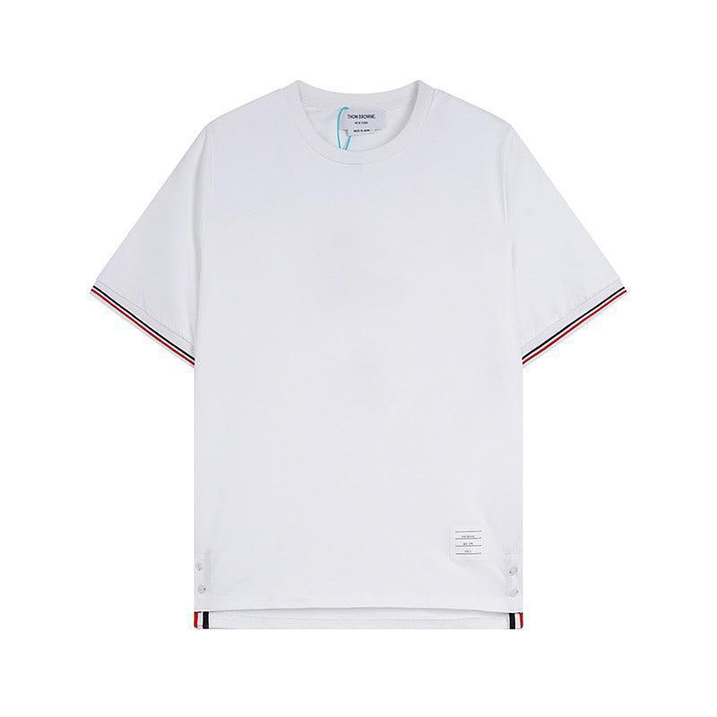 Thom Browne T-Shirt Without Collar 'White' Banlieue91