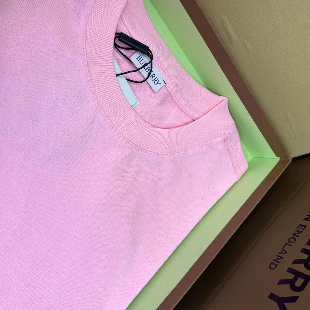 Burberry Pink T-Shirt Without Collar Banlieue91