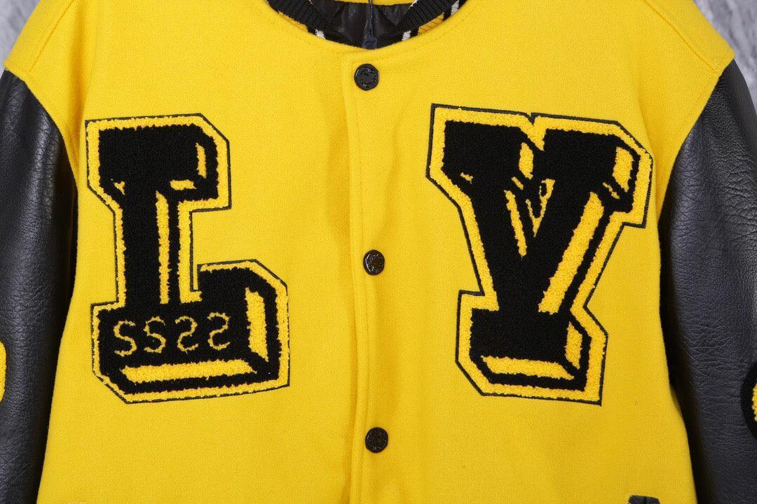 Louis Vuitton Black & Yellow Varsity Jacket Banlieue91