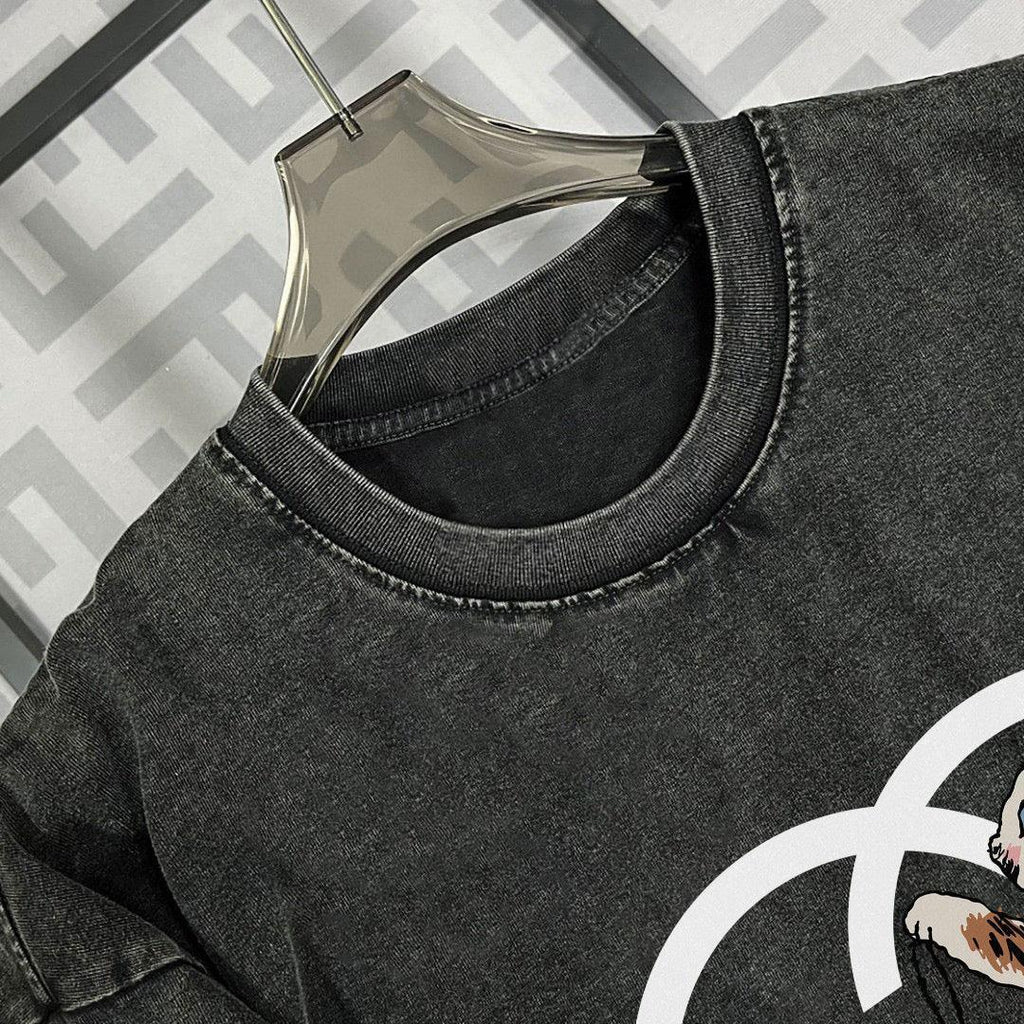 Gucci T-Shirt Without Collar 'Smoke Black' Banlieue91