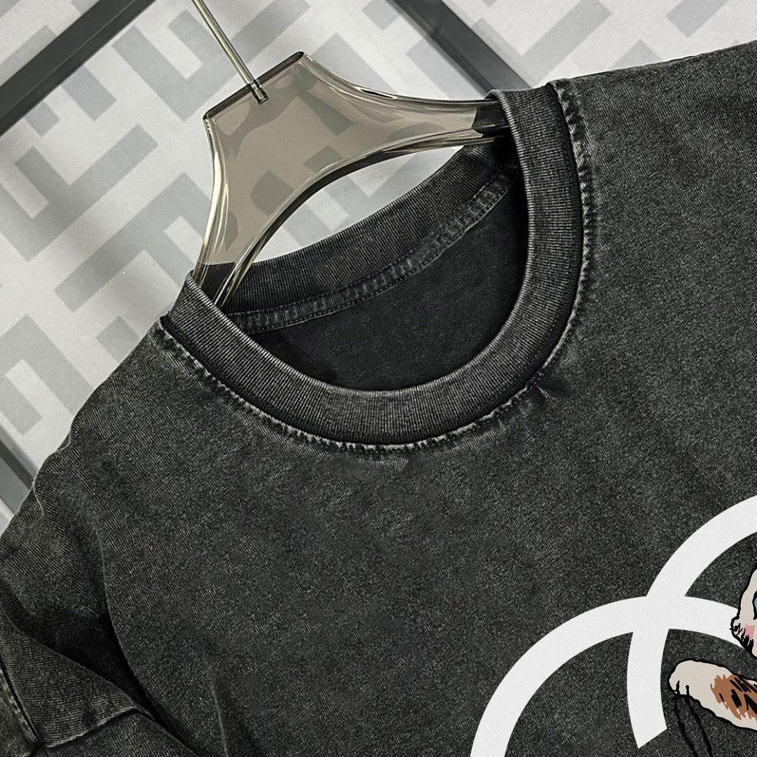 Gucci T-Shirt Without Collar 'Smoke Black' Banlieue91