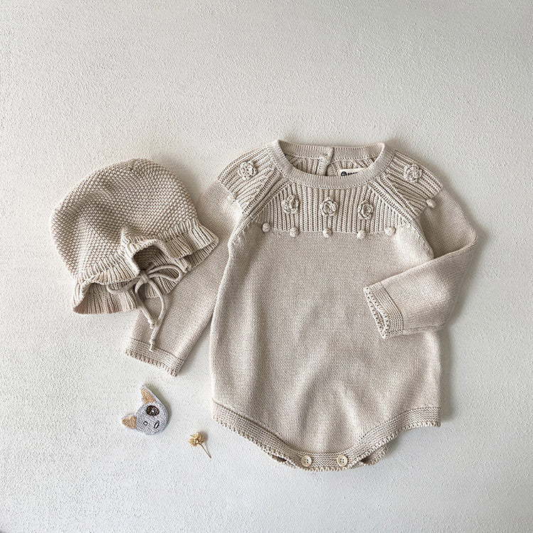 Baby Winter Checkerboard One-piece Newborn Winter Sweater FLIPSTYLEZLLC
