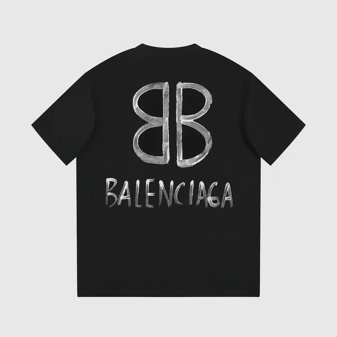 Balenciaga Black T-Shirt Without Collar Banlieue91