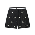 Burberry Men's Striped Cotton Knit Basketball Shorts 'Black' Banlieue91