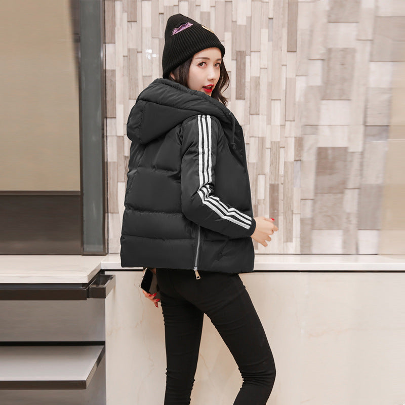 Winter Women Short Down Cotton Jacket FLIPSTYLEZLLC