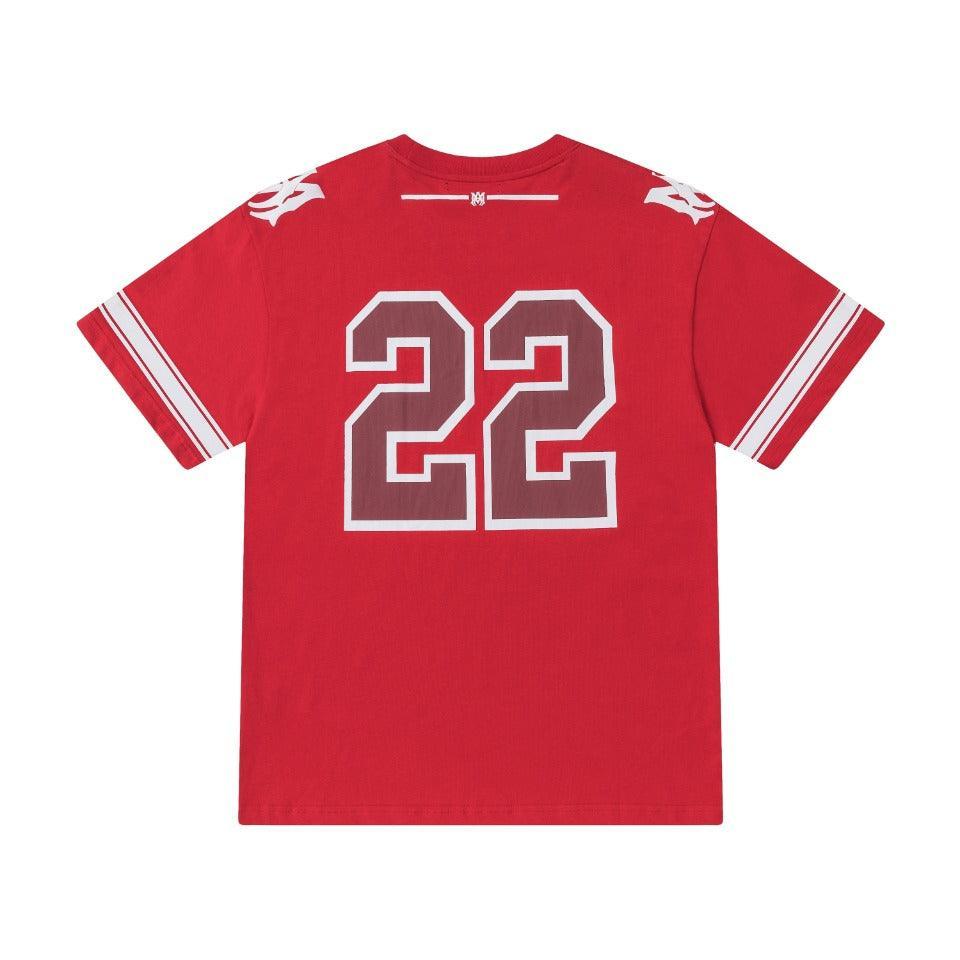 Amiri 22 Red T-Shirt Without Collar Banlieue91