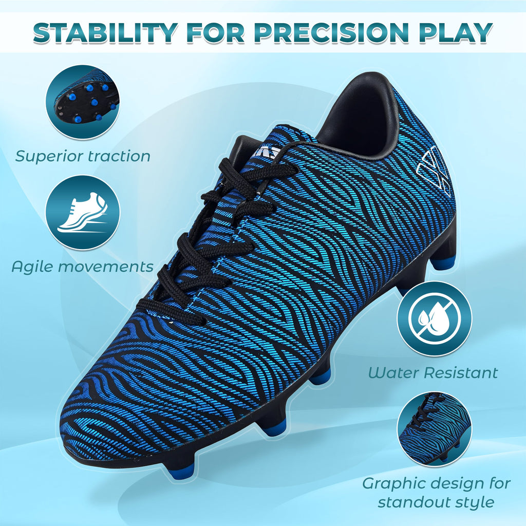Teramo Firm Ground Soccer Shoes -Blue/Black Vizari Sports