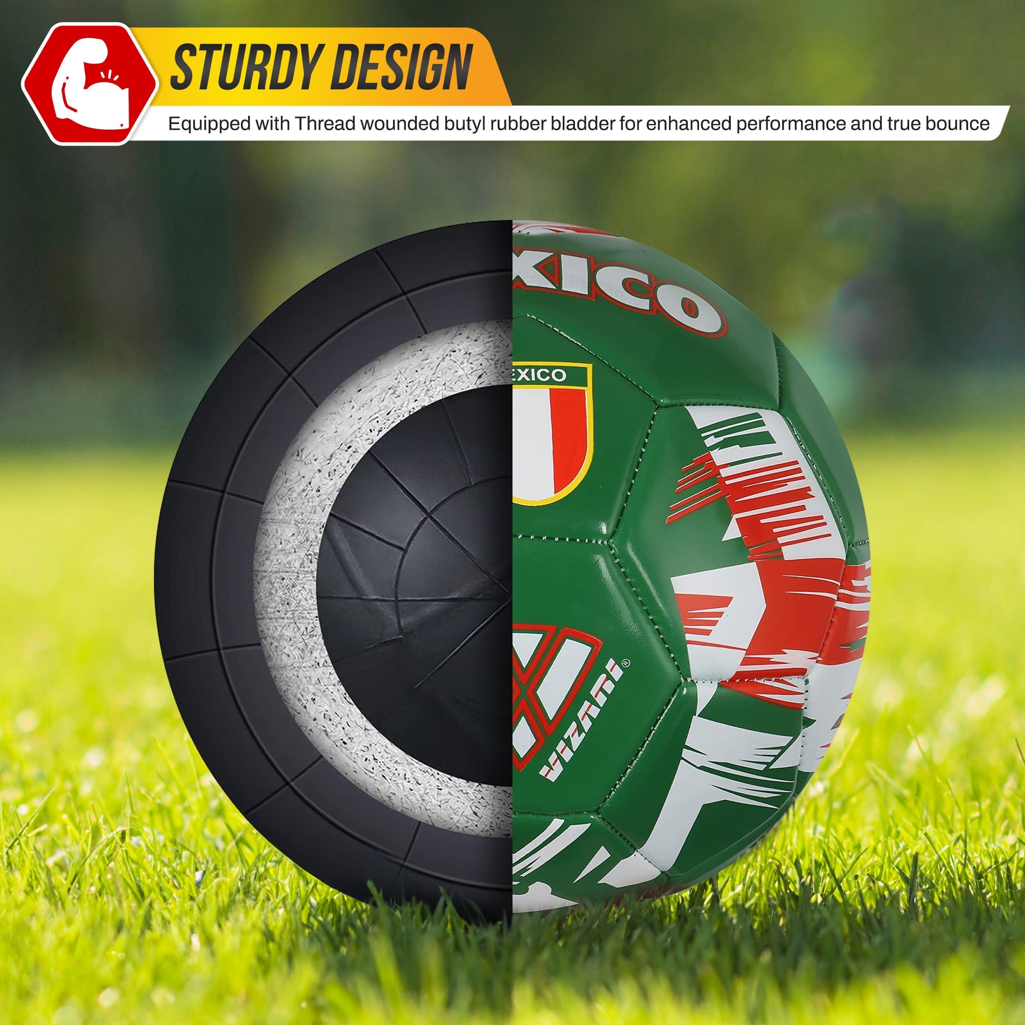 Mini National Team Soccer Balls-Mexico Green