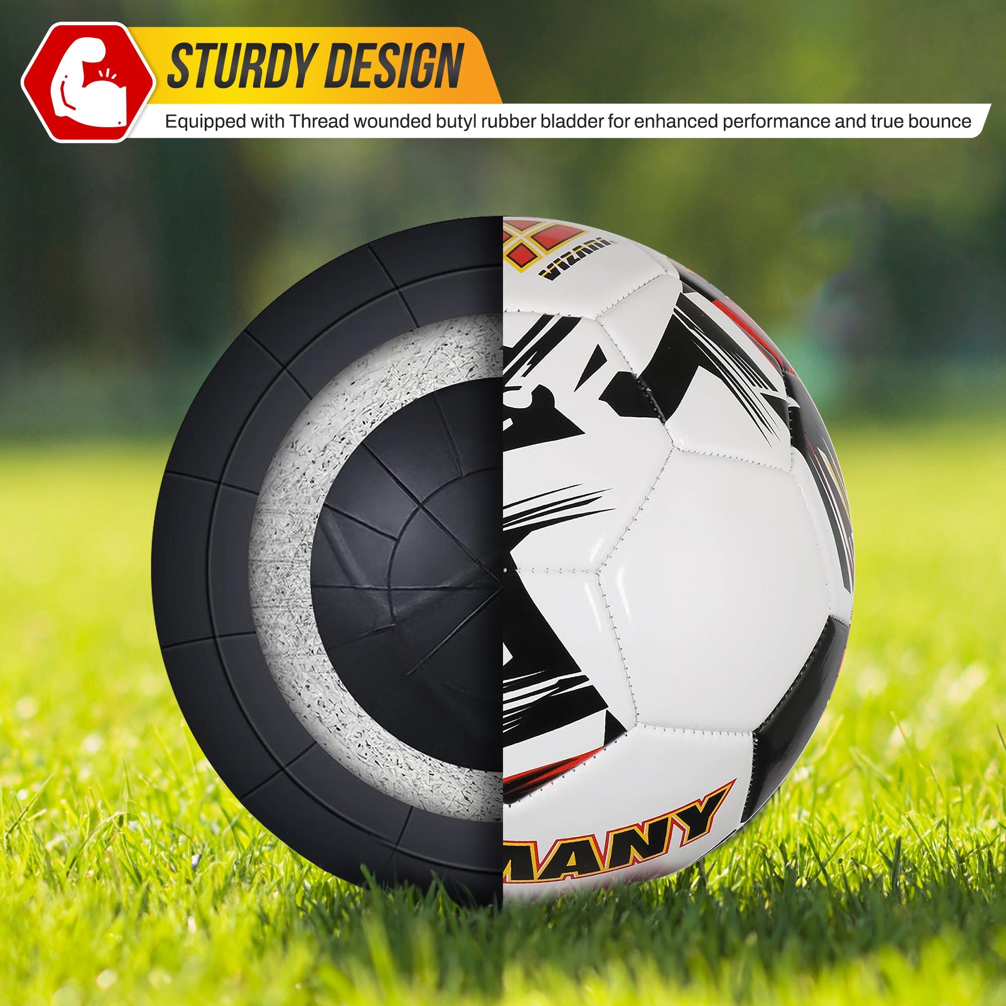Mini National Team Soccer Balls-Germany White