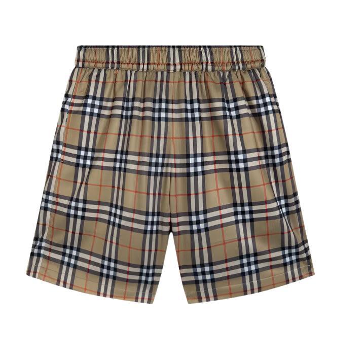 Burberry Men's Striped Cotton Knit Basketball Shorts 'Beige' Banlieue91