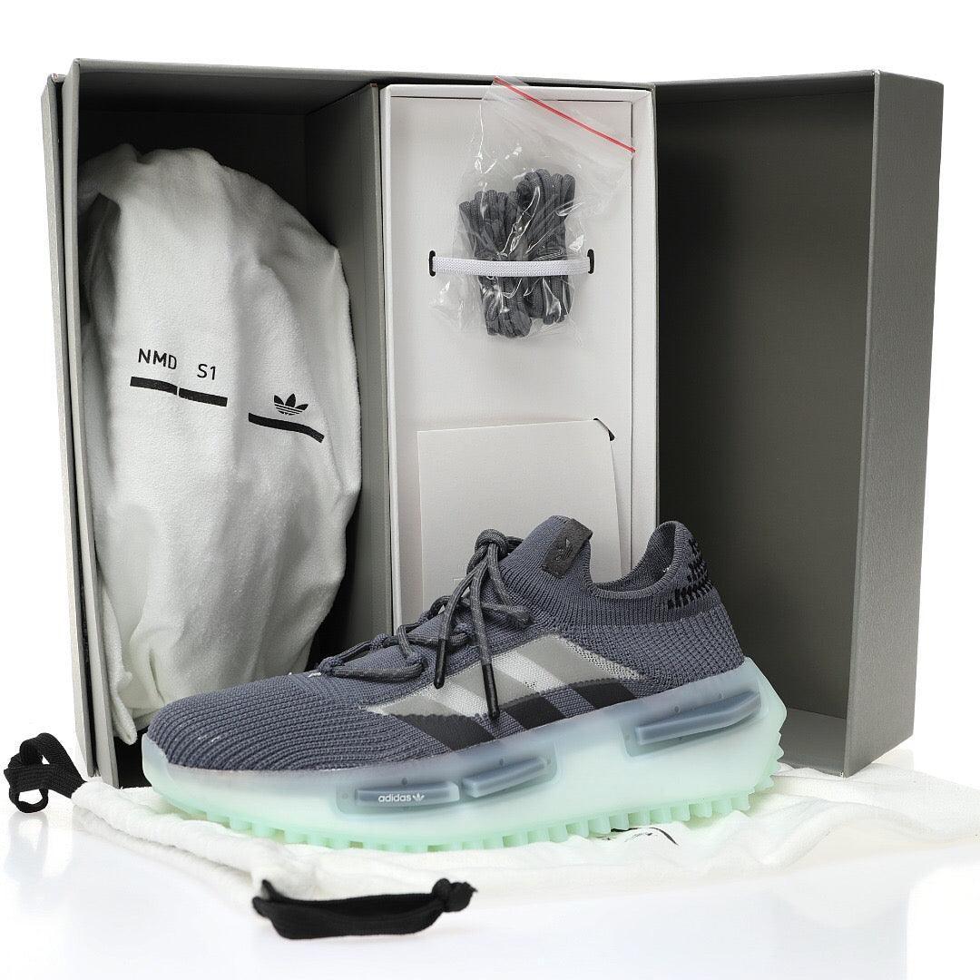 Adidas NMD S1 Grey Green Glow Banlieue91