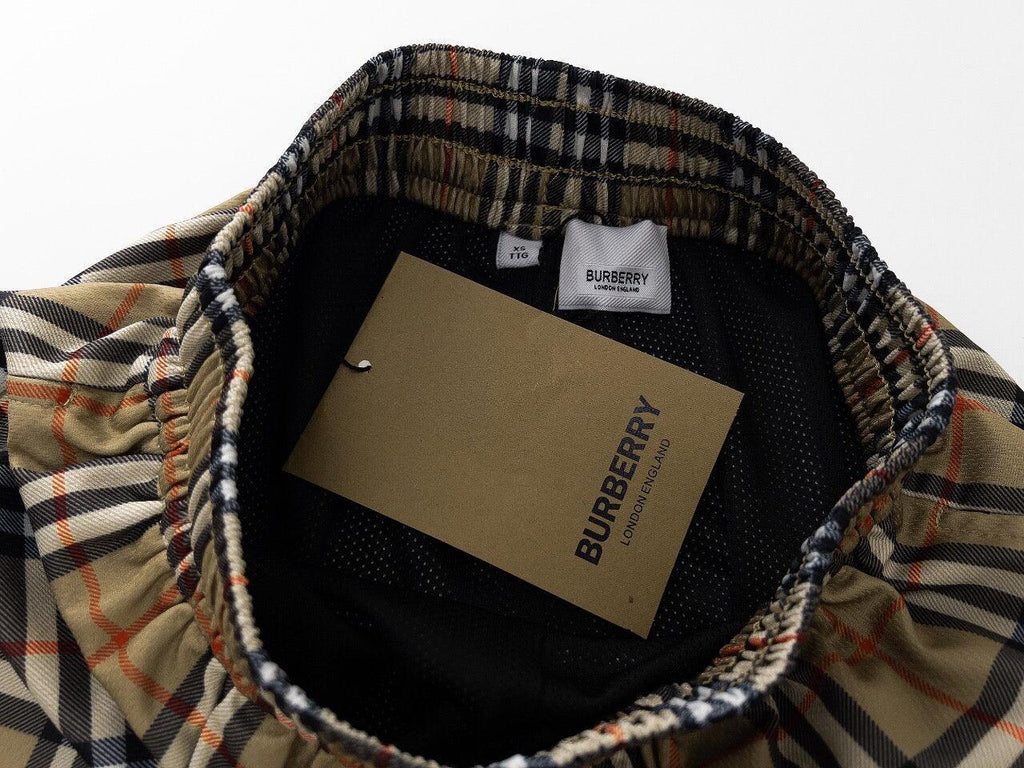 Burberry Men's Striped Cotton Knit Basketball Shorts 'Beige' Banlieue91